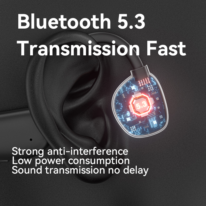 最高のイヤホンワイヤレス Bluetooth イヤホンビジネスイヤークリップ骨伝導ワイヤレスヘッドフォン LED スピーカー高速充電 OEM 