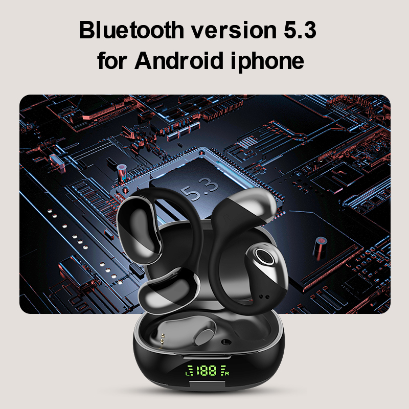 新しい Bluetooth 5.3 インテリジェント通話ノイズリダクションオープンイヤーワークアウトスポーツステレオヘッドフォン